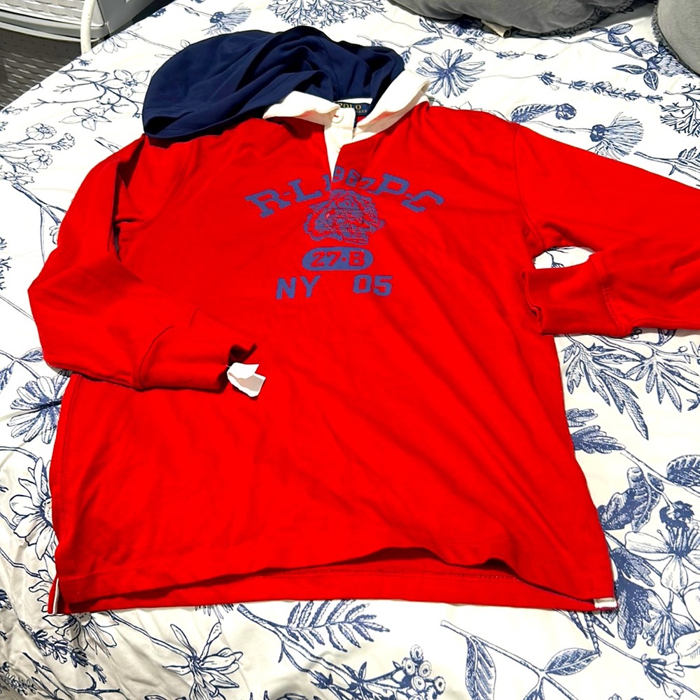 Boys Ralph Lauren long sleeve with hood